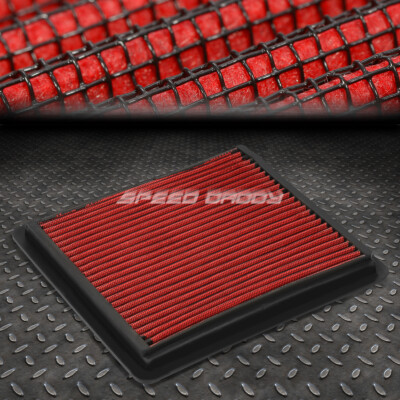 ДЛЯ 05-10 MUSTANG GT SHELBY RED МНОГОРАЗОВЫЙ И МОЮЩИЙСЯ ПАНЕЛЬНЫЙ ВОЗДУШНЫЙ ФИЛЬТР ВЫСОКОГО РАСХОДА ВОЗДУХА