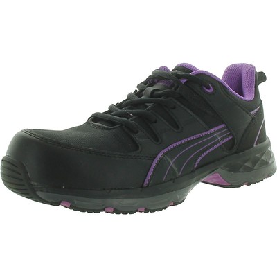 Женская рабочая и защитная обувь Puma Stepper 2.0 Low черного цвета 10 Medium (B, M) BHFO 2989