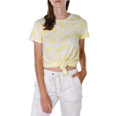 Женская футболка Sanctuary Perfect Knot Tie-Dye с завязками, пуловер и верхняя рубашка BHFO 6243