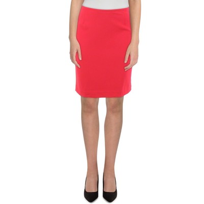 

Calvin Klein Womens Work Office Юбка-карандаш до колен Petites BHFO 7632, Красный