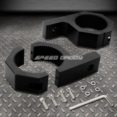 ПАРНЫЙ КРОНШТЕЙН ИЗ ЧЕРНОГО АЛЮМИНИЯ ДЛЯ КРЕПЛЕНИЯ ПЕРЕДНИХ/ЗАДНИХ ПРОТИВОТУМАННЫХ ФАР ПОДХОДИТ ДЛЯ 2OD BULL BAR