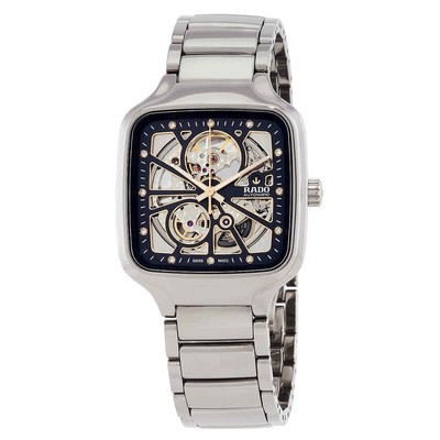 Pre-owned Rado True Square Automatic Diamond Unisex Watch R27083712