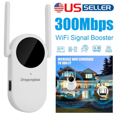 300Mbps WiFi Extender Signal Booster Long Range Wireless Repeater Amplifier /USA