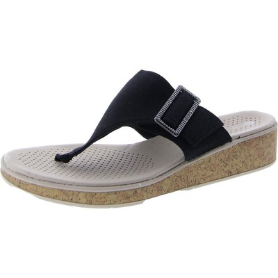 Женские босоножки на танкетке Bzees BAY черного цвета и цвета слоновой кости, размер 10, средний (B,M) BHFO 8475