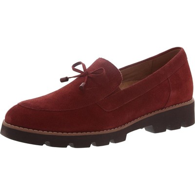 Женские мокасины Vionic Finley из красной замши с бантом, размер 6,5, средний (B, M), BHFO 2913