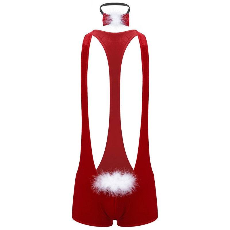 Mens Christmas Santa Underwear Novelty Reindeer Snowman Printed Thong