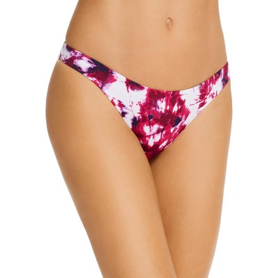 

Женская розовая пляжная одежда с овальным принтом Aqua, раздельная нижняя часть  BHFO 0401, Pink/white