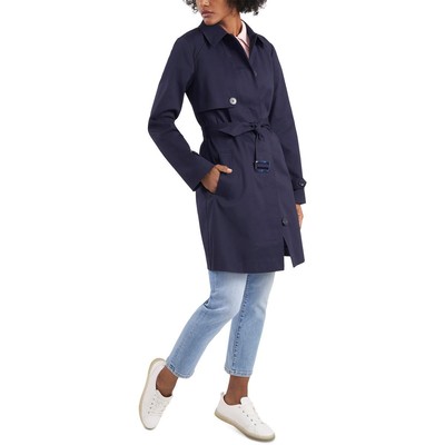 

Riley - Rae Womens Georgie Navy Легкий тренч Верхняя одежда  BHFO 8033, Preppy navy, Georgie