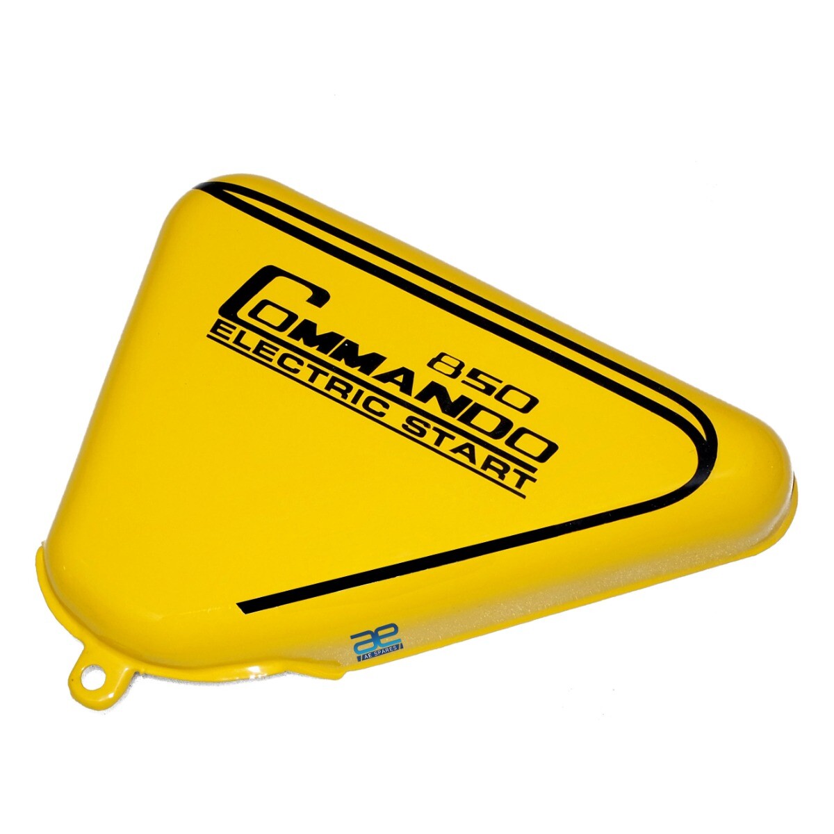 For NORTON COMMANDO ROADSTER 850 LOGO YELLOW PAINTED BLACK STRIPE SIDE PANEL  