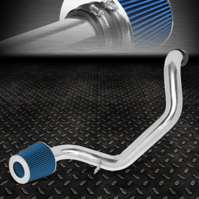 ДЛЯ 94-01 ACURA INTEGRA GSR ЦЕЛЬНЫЙ АЛЮМИНИЕВЫЙ КОМПЛЕКТ ДЛЯ ЗАБОРА ХОЛОДНОГО ВОЗДУХА с СИНИМ ФИЛЬТРОМ