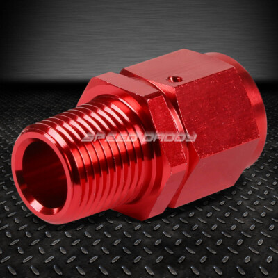 10-ВНУТРЕННИЙ РАСТРУБ НА 1/2 NPT НАРУЖНЫЙ КРАСНЫЙ АЛЮМИНИЕВЫЙ РЕДУКТОР С B-ОБРАЗНОЙ ГАЙКОЙ, ПОВОРОТНЫЙ ФИТИНГ