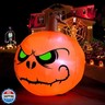Sizonjoy 4 Ft Halloween Blow up Inflatable Pumpkin Decoration-Lighted Halloween Inflatables Outdoor for Home Yard Garden Indoor and Outdoor Halloween Decoration
