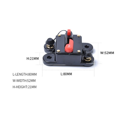 50-300Amp 12V 24V Car Audio Circuit Breaker Auto Blow Trip Fuse Reset Switch New
