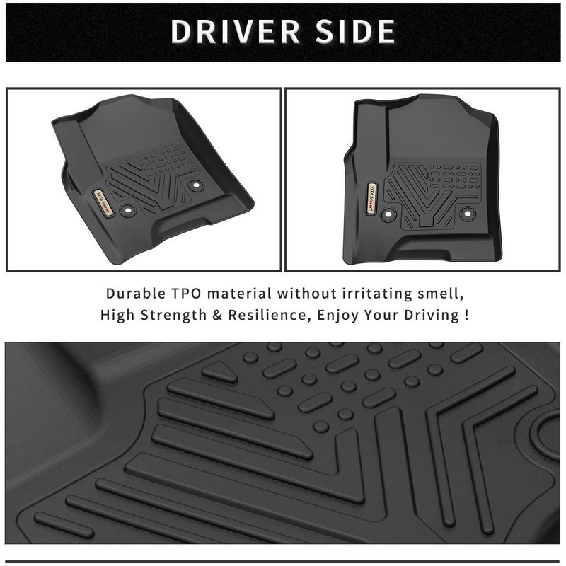 Floor Mats Liners for 20152020 Chevrolet Tahoe GMC Yukon All Weather