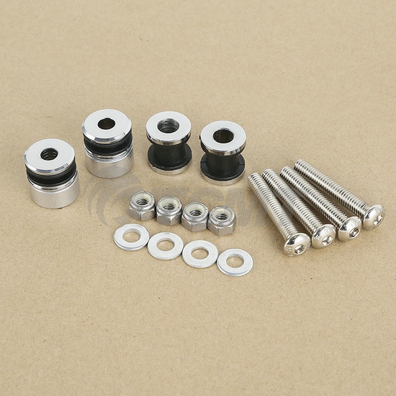 Docking Hardware Kit For 2000-17 Harley Softail Detachable Sissy Bar Solo Rack