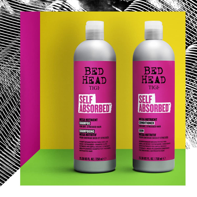 Bed Head Self Absorbed Shampoo & Conditioner 25.36oz 2pk for Dry Hair