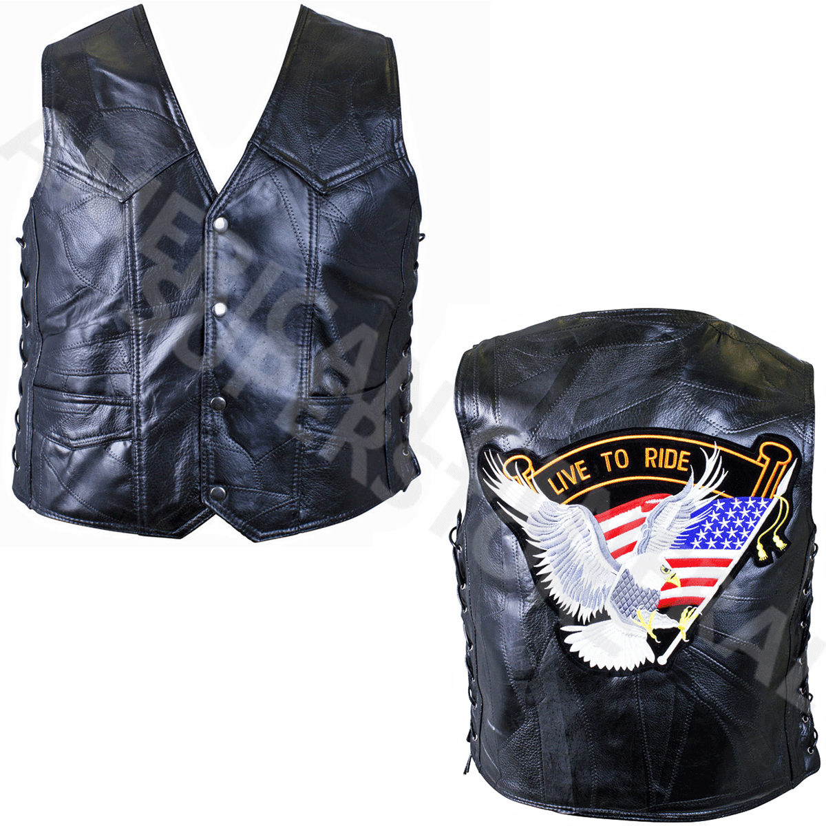 トップス Supreme 18SS Eagle Leather Vest Supreme eagle leather vest