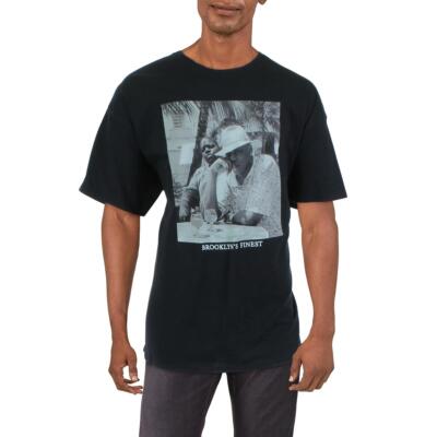 

Мужская черная хлопковая футболка с круглым вырезом Reasonable Doubt с рисунком  BHFO 8649, Черный