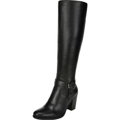 Женские сапоги-каморы Naturalizer, черные сапоги до колена, 9 Medium (B,M) BHFO 6960