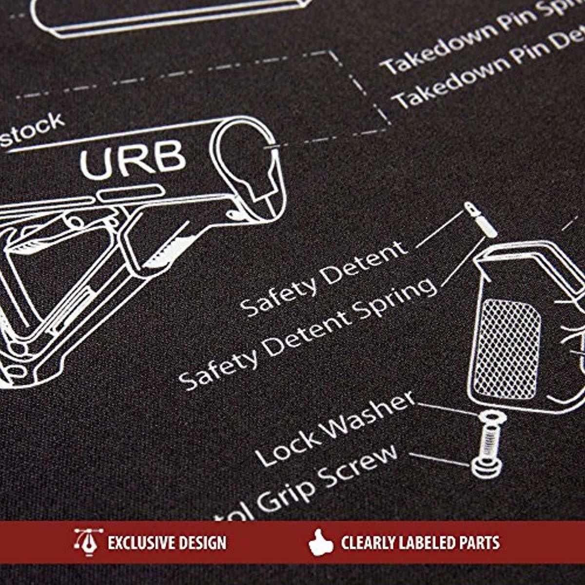 Gun Cleaning Mat Gunsmith Maintenance Tough Non Slip Bonus 