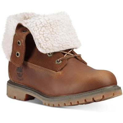 

Женские зимние и зимние ботинки Timberland Authentic Wp из флиса 10, средние (B,M) 8592, Dark brown full grain