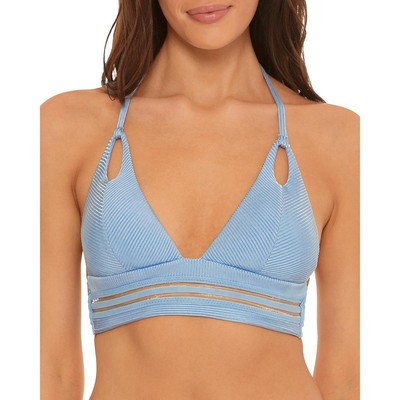 

Isabella Rose Womens Queensland Illusion Halter Pool Bikini Swim Top BHFO 3048
