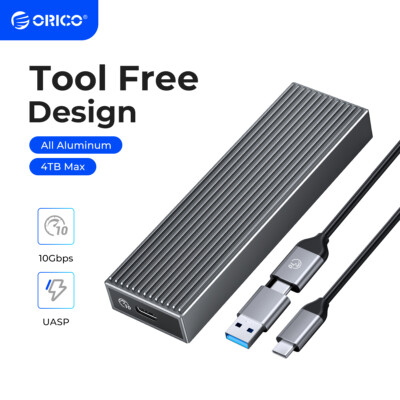 ORICO Aluminum M.2 NVMe SSD Enclosure 10Gbps for M.2 PCIe NVMe SSD UASP 4TB