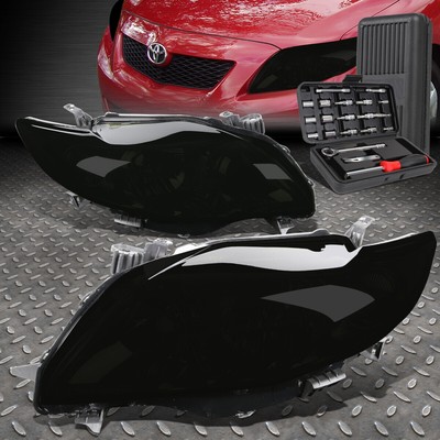 ДЛЯ 09-10 TOYOTA COROLLA ДЫМЧАТЫЙ КОРПУС ПРОЗРАЧНОЙ БОКОВОЙ ФАРЫ ГОЛОВНОГО ФОНАРЯ + НАБОР ИНСТРУМЕНТОВ