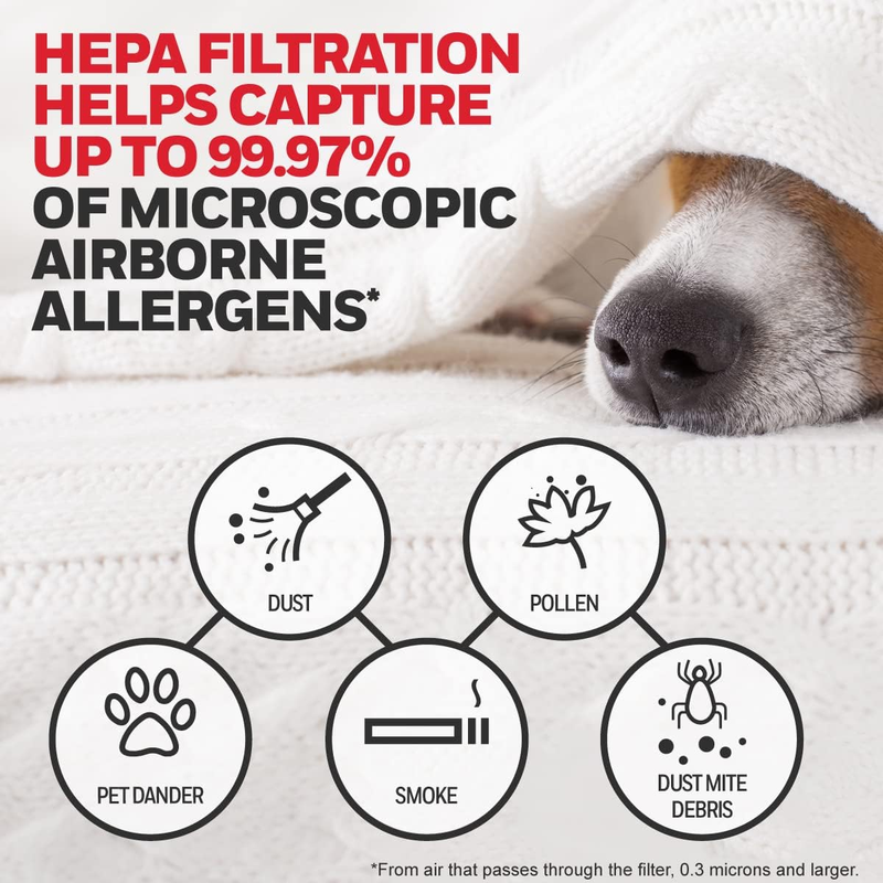HEPA Air Purifier Filter Kit Includes 3 HEPA R Replacement Filters and 4 A Carbo