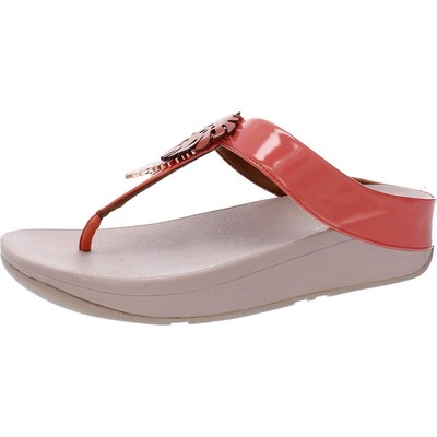 

Женские босоножки на танкетке Fitflop Fino с ремешками и ремешками BHFO 3566, Coral pink, Fino