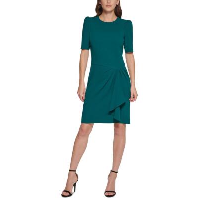 Женское мини-платье для работы Petites BHFO 7660 с драпировкой сбоку от DKNY для женщин