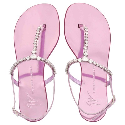 Pre-owned Giuseppe Zanotti Minnah Open Toe Embellished Sandals In Check Description