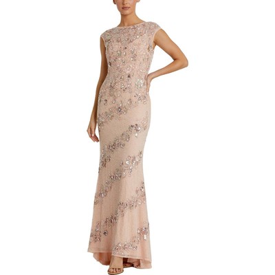 Mac Duggal Womens Pink Embellished Formal Evening Dress Gown 12 BHFO 6017
