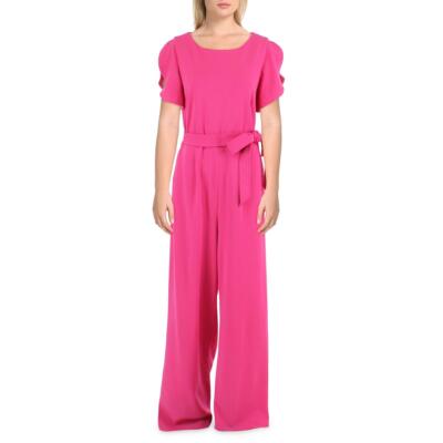 

Женский розовый модный комбинезон с широкими рукавами Calvin Klein  BHFO 6571, Hibiscus