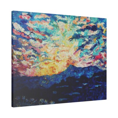 Matte Canvas, Stretched, 0.75'' Fine Art Print 20'' x 16'' Artistic Painting
