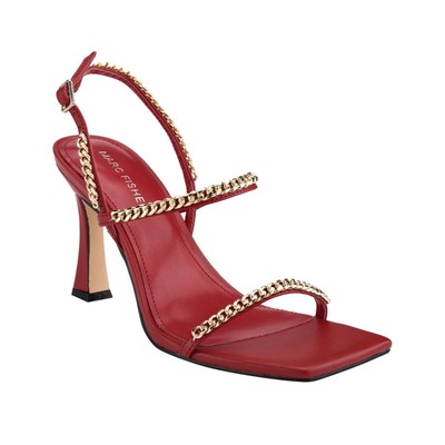 Женские вечерние туфли на каблуке с квадратным носком из искусственной кожи Droid от Marc Fisher BHFO 1768