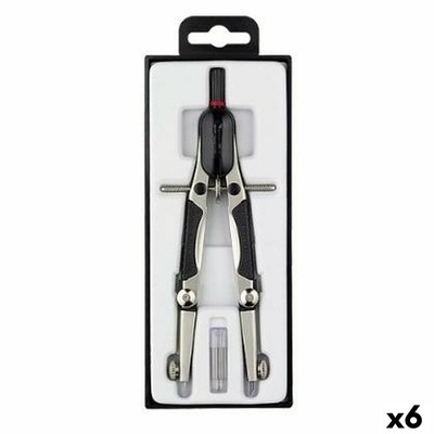 Compass Rotring Black Stainless Steel (6 Units) NEW