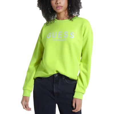 

Женский зеленый пуловер со светоотражающим логотипом Guess  BHFO 8629, Acid lime multi