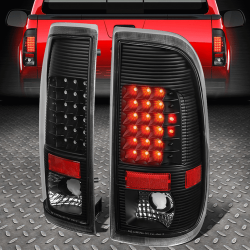 [ПОЛНЫЙ СВЕТОДИОД]ДЛЯ 08-16 FORD F250 F350 F450 SUPER DUTY ЗАДНИЙ ФОНАРЬ СТОП-СИГНАЛЫ ЧЕРНЫЙ