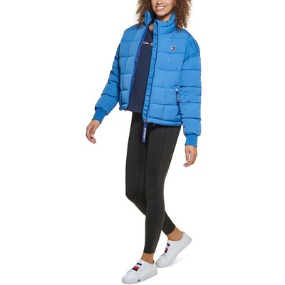 

Tommy Hilfiger Sport Женская синяя стеганая короткая куртка-пуховик  BHFO 0886, Daylight