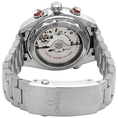Pre-owned Omega Planet Ocean 600m Seamaster Chronograph Automatic Chronometer Grey Dial