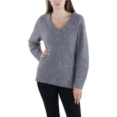 Vince Womens Gray Cashmere Winter V Neck Pullover Sweater Top XL BHFO 6727