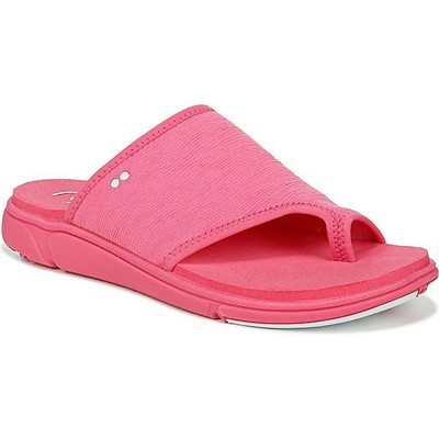 Женские босоножки-горки Ryka Margo Slide розовые, трикотажные, шириной 12 см (C, D, W) BHFO 2741