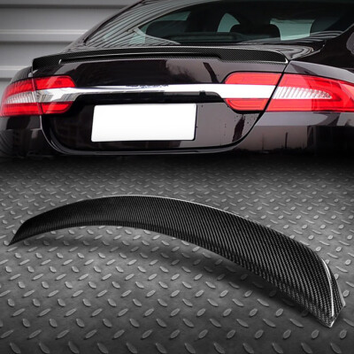 ДЛЯ 09-15 JAGUAR XF НАСТОЯЩЕЕ УГЛЕРОДНОЕ ВОЛОКНО В СТИЛЕ OE, СПОЙЛЕР НА КРЫШКЕ БАГАЖНИКА В ВИДЕ УТКОНОСА, КРЫЛО