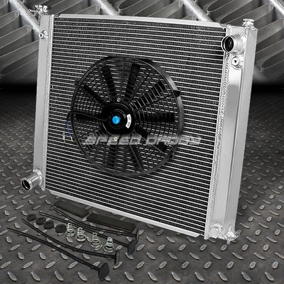 2-РЯДНЫЙ АЛЮМИНИЕВЫЙ РАДИАТОР + КОМПЛЕКТ ИЗ 1X 14 ВЕНТИЛЯТОРОВ ЧЕРНОГО ЦВЕТА ДЛЯ 90-96 300ZX Z32 TURBO FAIRLADY Z