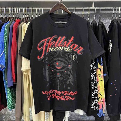 Hell Studios star Staring at the Eyes Printing Tee Casual Men Women T-shirt