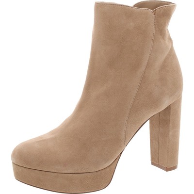 Naturalizer Womens Flavio Tan Suede Booties Shoes 8.5 Medium (B,M) BHFO 9313