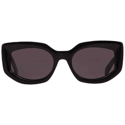 Pre-owned Celine Bold 3 Dots Grey Cat Eye Ladies Sunglasses Cl40277i 01a 54 Cl40277i 01a In Gray