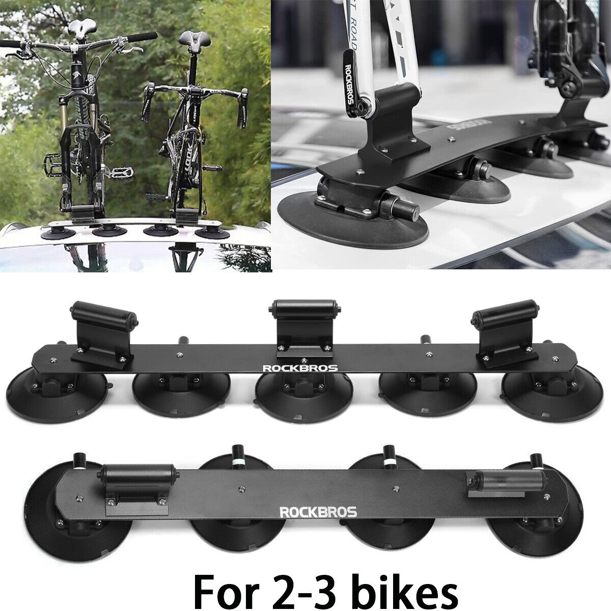 ROCKBROS Bike Bicycle Rack Carrier Suction Roof-top Quick In