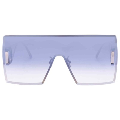 Pre-owned Dior Grey Mirror Shield Ladies Sunglasses 30montaigne M1u F0a6 30montaigne M1u In Gray